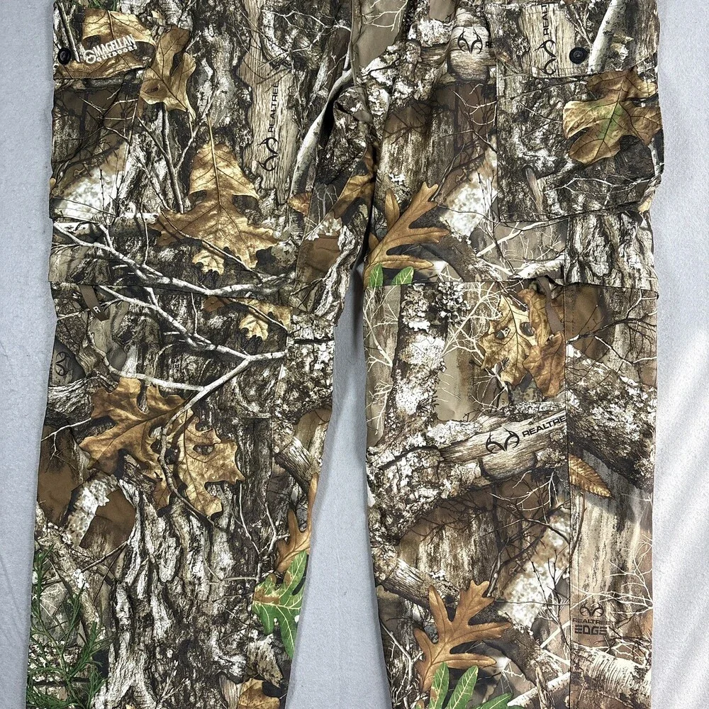 Magellan Outdoors Pants XL Realtree Camo Hunting Convertible Zip-Off